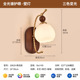 E style milky white pumpkin wall lamp